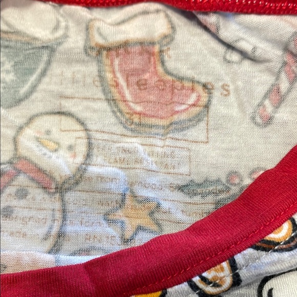 Festive Gingerbread and Snowman Kids Pajamas - Picture 4 of 4